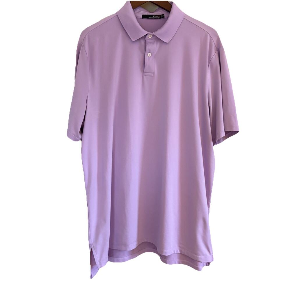RLX Ralph Lauren Lavender Purple Polo Short Sleeve Shirt Size XL